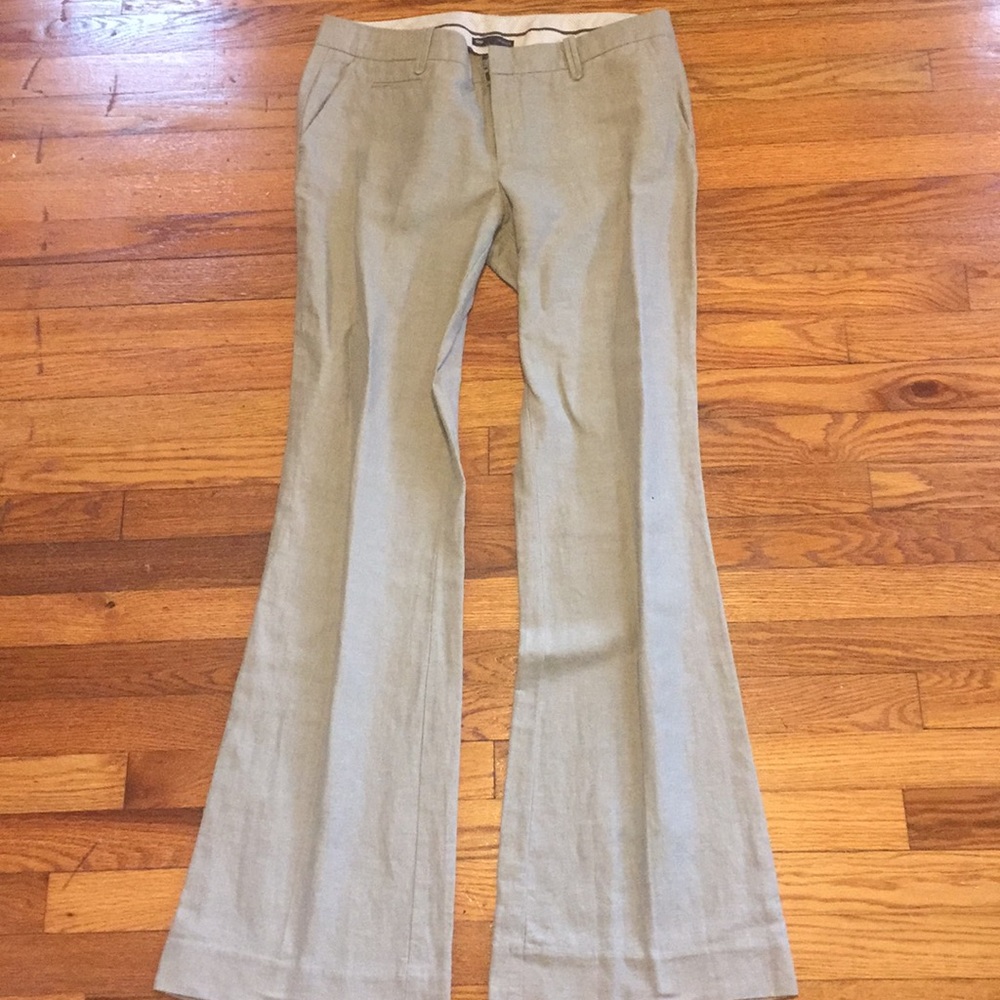 Gap hip slung bootcut gray career pants sz 10 L